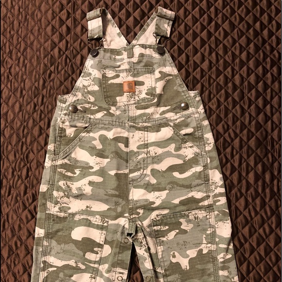 carhartt camo overalls baby